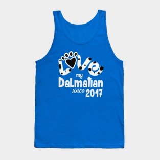 love my dalmatian since 2017 Tank Top